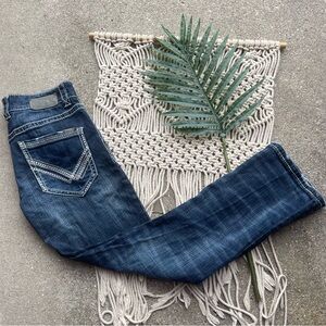 Men’s Buckle Black Bootleg Jeans Size 28 S